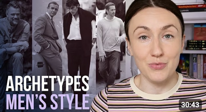 Anya Shakh presenting Philosophy of Men’s Style Part 2, with four black-and-white portraits of men in different styles